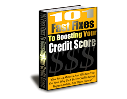 Free PLR eBook – 101 Fast Fixes to Boosting Your Credit Score