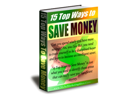 Free PLR eBook – 15 Top Ways to Save Money