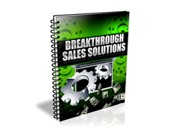 Free PLR eBook – Breakthrough Sales Solutions